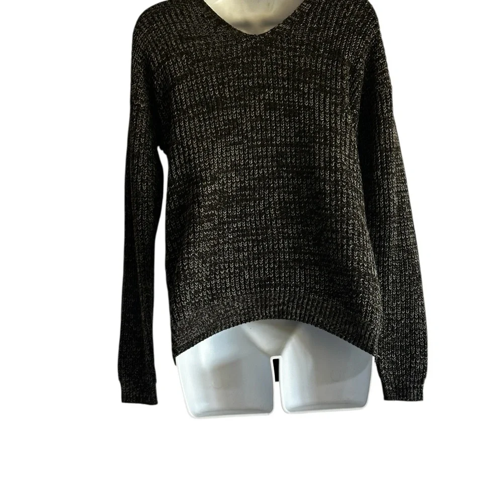 So Women’s Black V-Neck Relaxed Fit, Goth,Grunge,Cozy